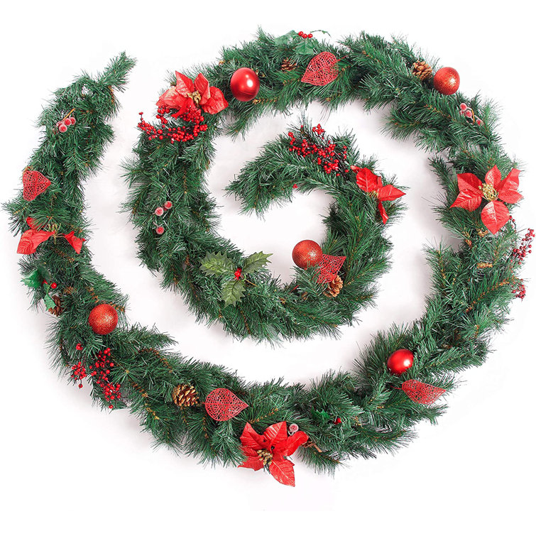 The Seasonal Aisle 360Cm Faux Garland Wayfair.co.uk